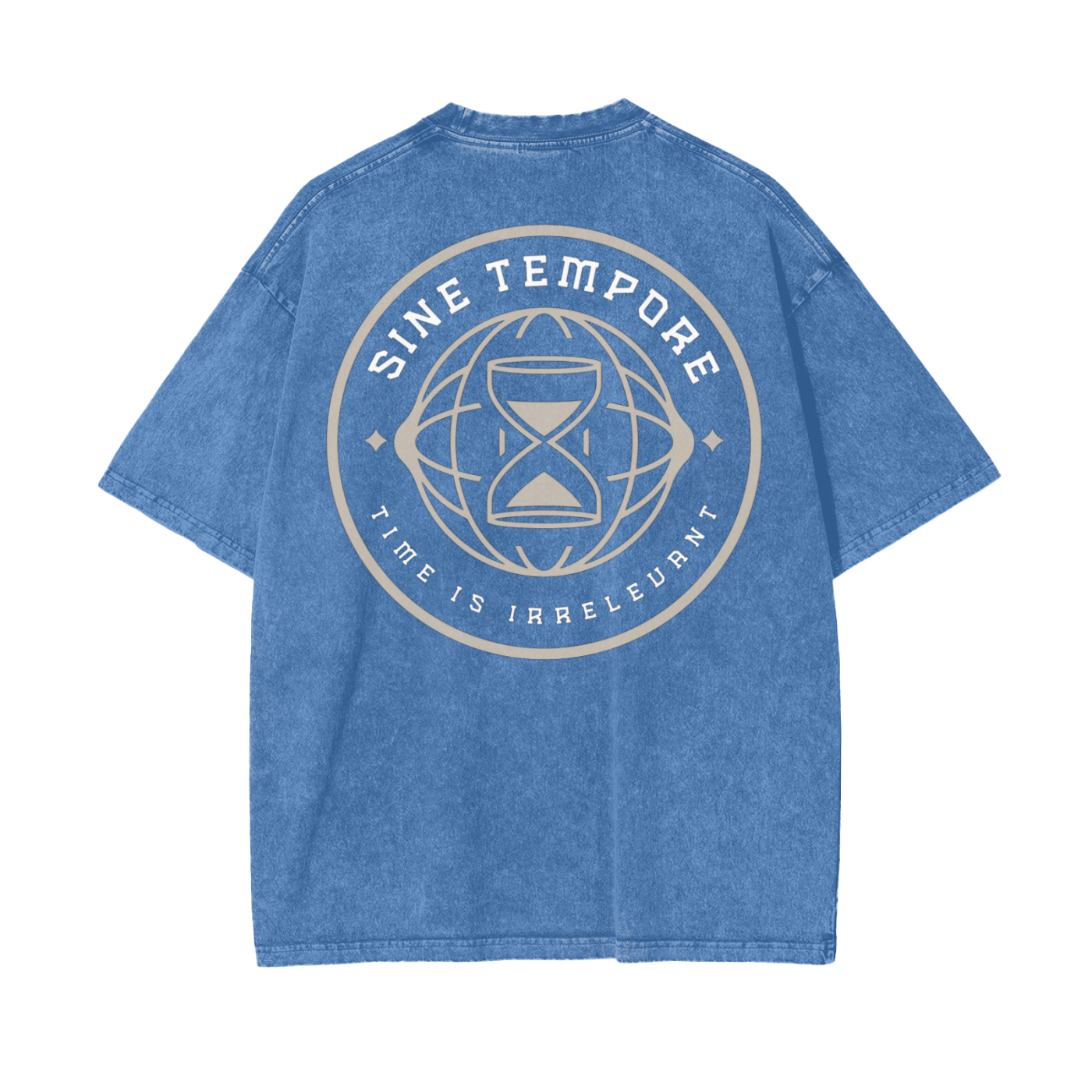 SINE TEMPORE - BLUE Snow Washed Tee