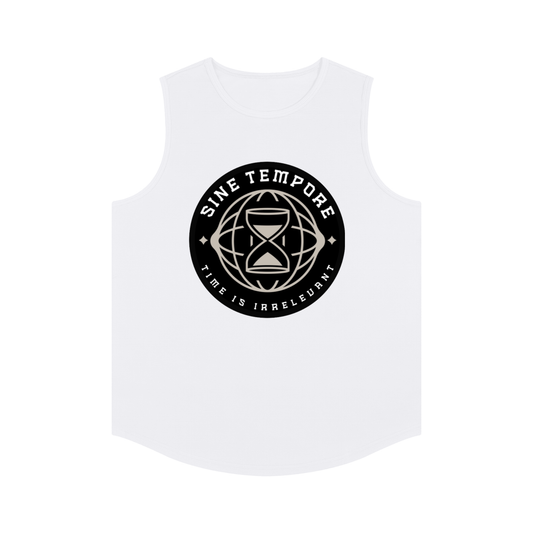 SINE TEMPORE - WHITE Basketball Tank Top