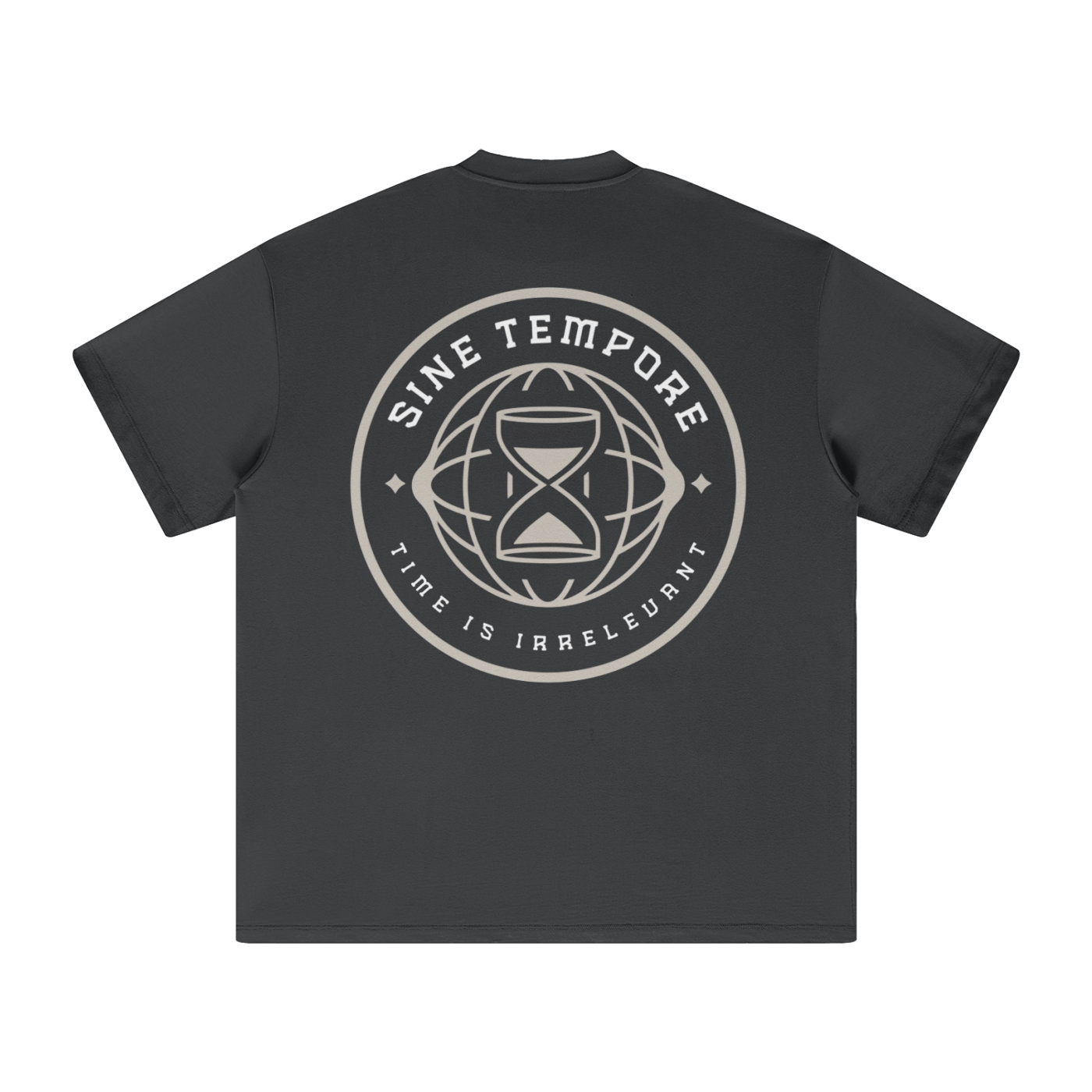 SINE TEMPORE - CARBON GREY Heavyweight Earth Tone FOG T-Shirt - 305GSM