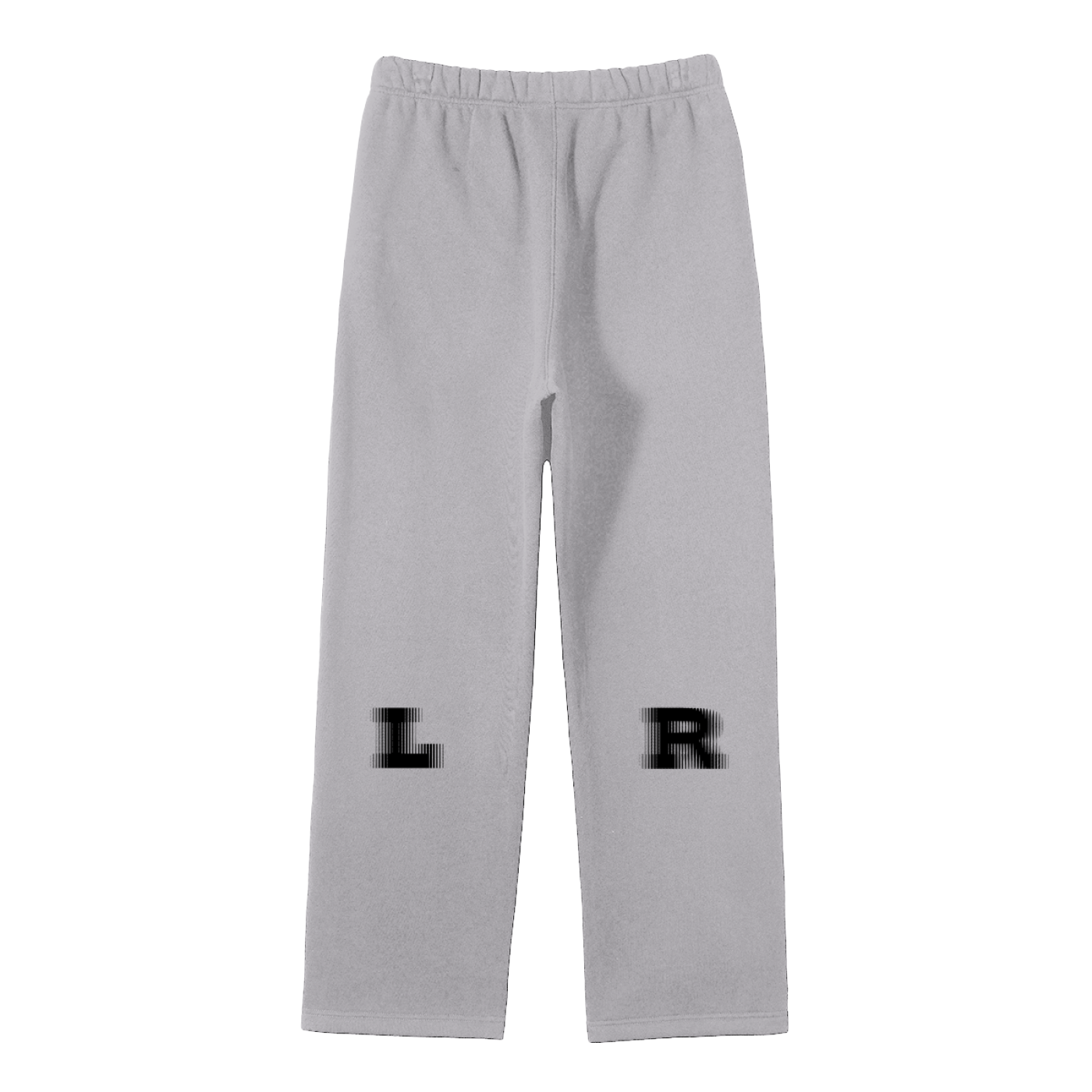 SINE TEMPORE - GREY Streetwear Unisex Solid Color Fleece Straight Leg Pants