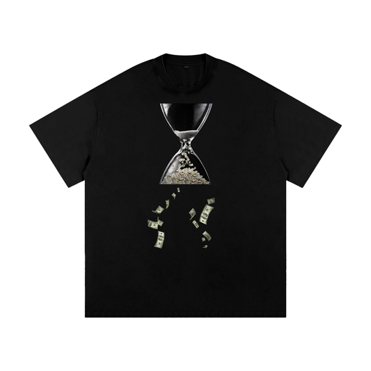 SINE TEMPORE - BLACK Heavyweight Loose Fit T-Shirt