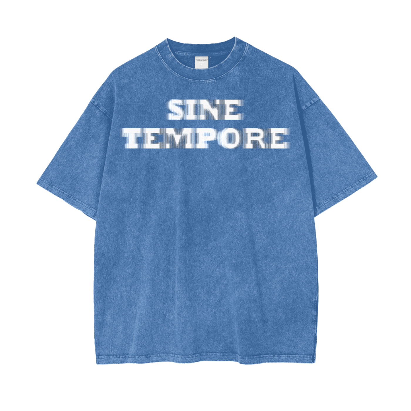 SINE TEMPORE - BLUE Snow Washed Tee